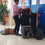 customer photo_travelers using left luggage storage and luggage locker service hanoi train station