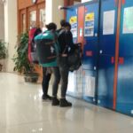 customer photo_travelers using left luggage storage and luggage locker service hanoi train station