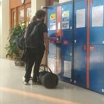 customer photo_travelers using left luggage storage and luggage locker service hanoi train station